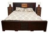 AKBARI JAALI BED WITH 2x SIDE TABLES / 2x LAMPS